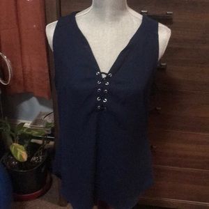 Navy SoHo blouse